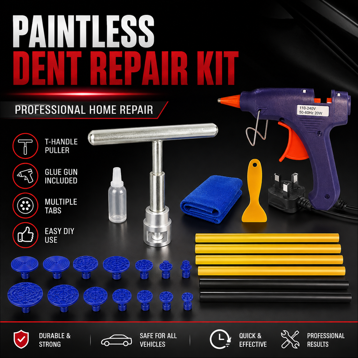 Professional Paintless Dent Repair Kit