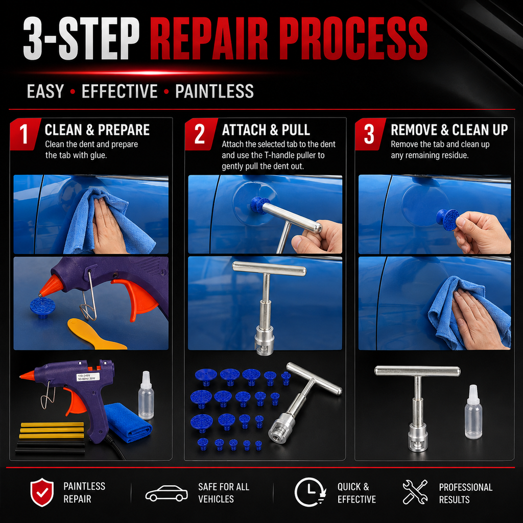Professional Paintless Dent Repair Kit