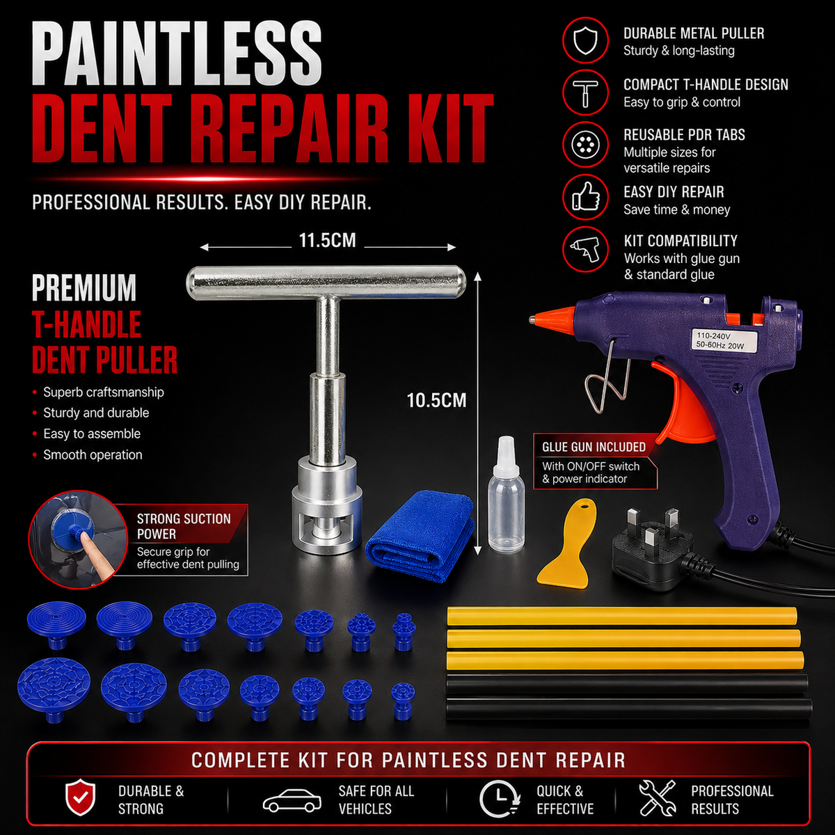 Professional Paintless Dent Repair Kit
