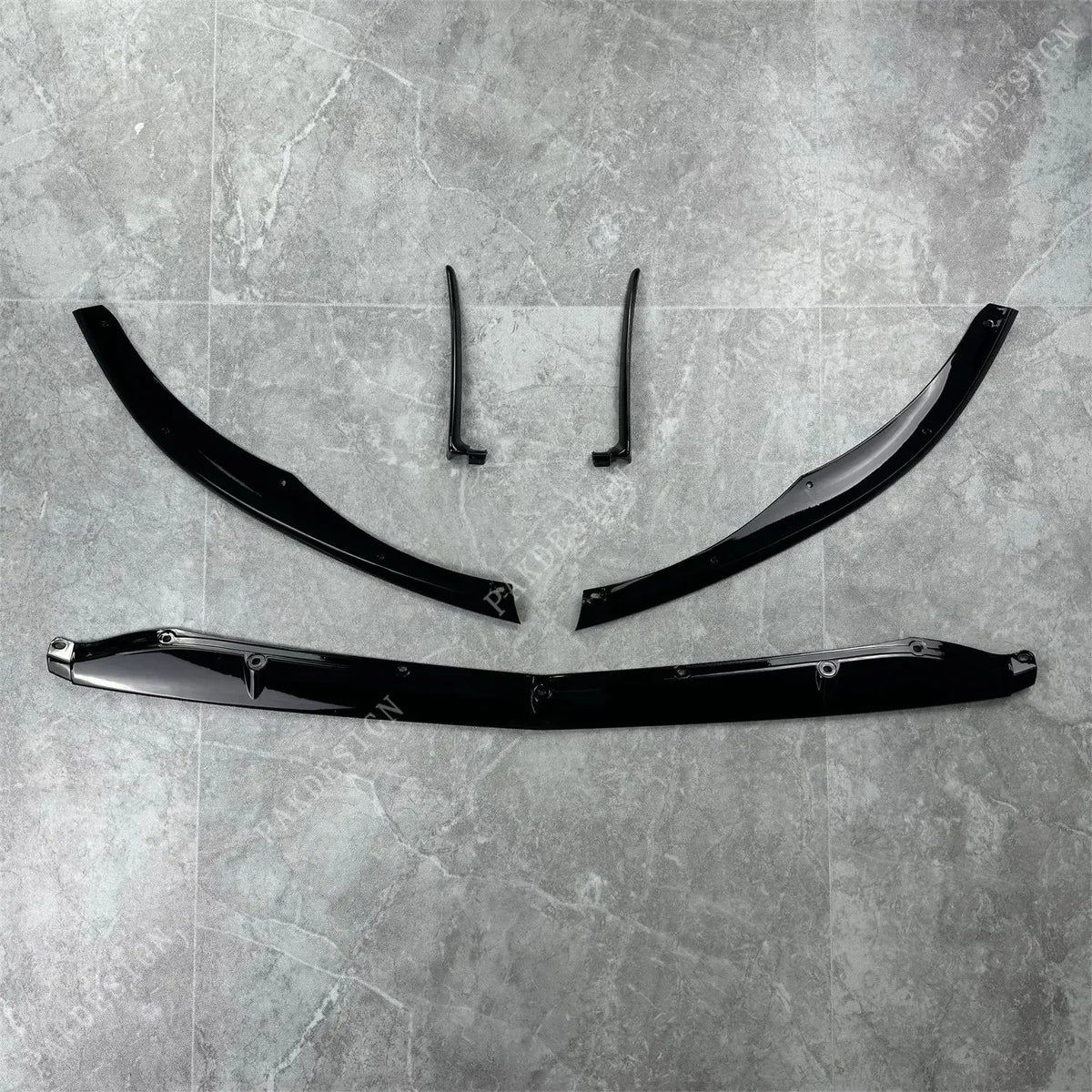 Car Front Bumper Lip Diffuser Spoiler For Mercedes-Benz C-class W205 C205 C63 AMG C63 & AMG S 2015-2022 ABS Body Kits Tuning