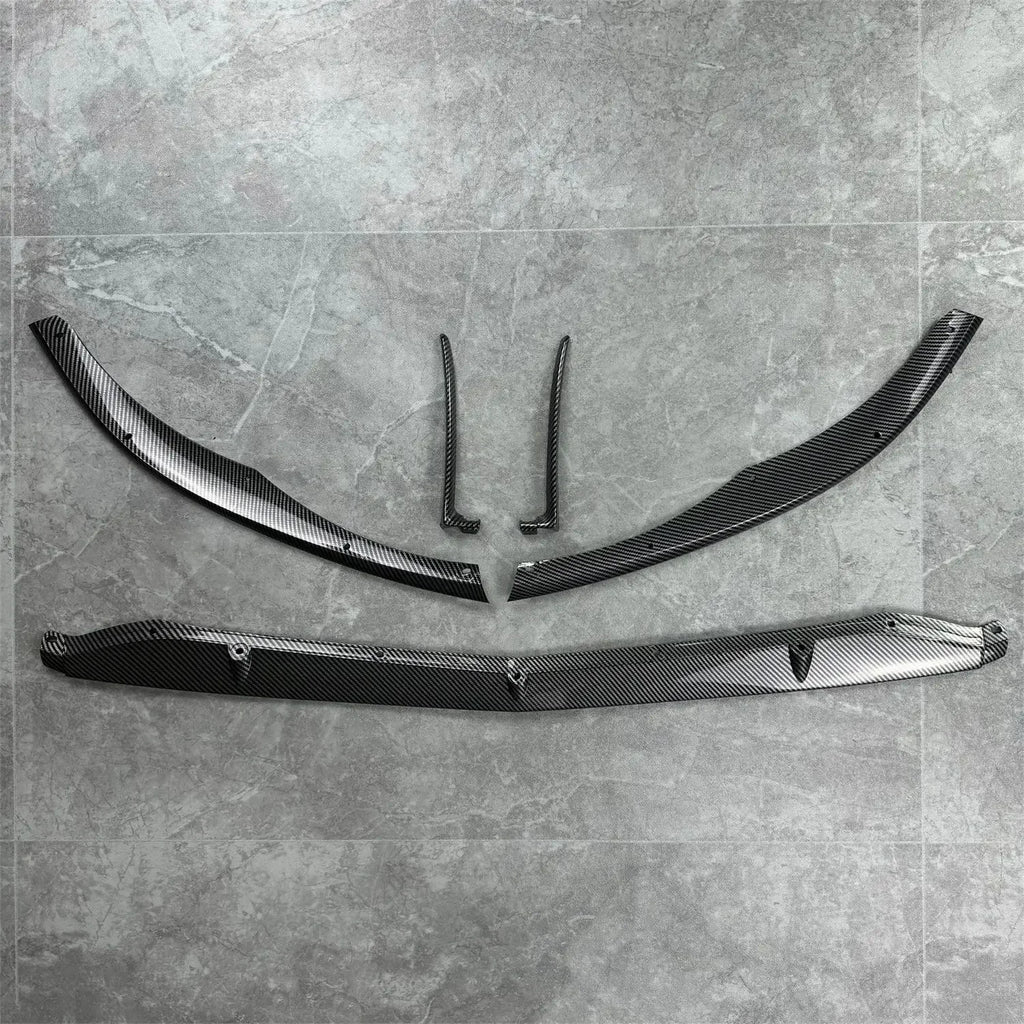 Car Front Bumper Lip Diffuser Spoiler For Mercedes-Benz C-class W205 C205 C63 AMG C63 & AMG S 2015-2022 ABS Body Kits Tuning