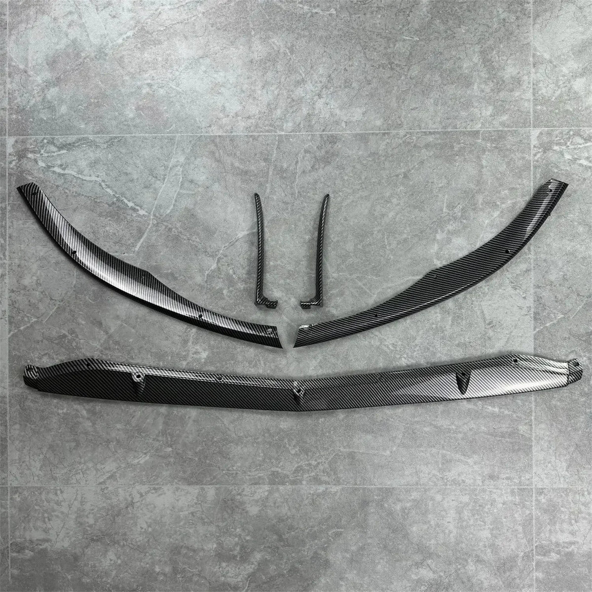 Car Front Bumper Lip Diffuser Spoiler For Mercedes-Benz C-class W205 C205 C63 AMG C63 & AMG S 2015-2022 ABS Body Kits Tuning