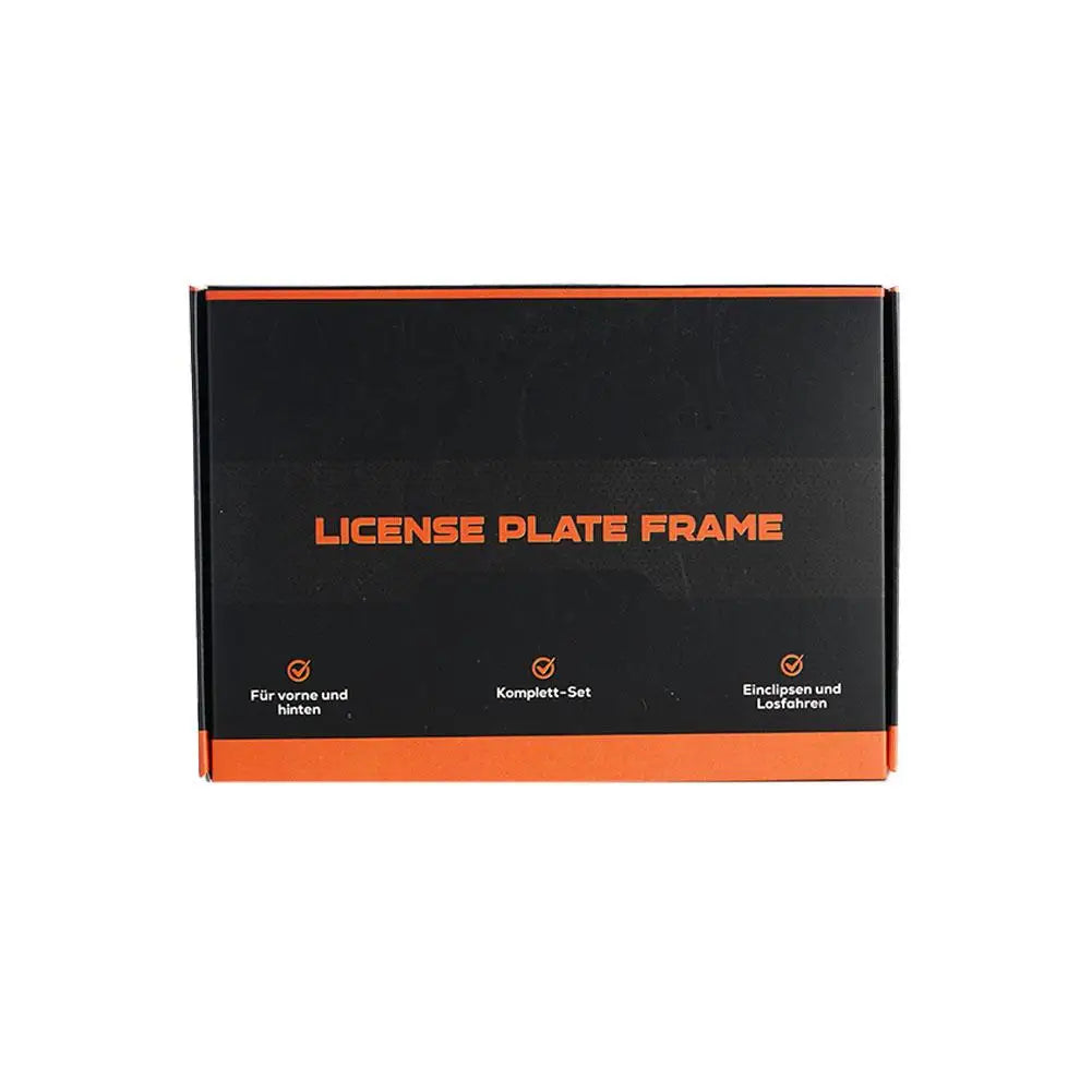 Frameless License Plate Mount 4PCS Weather-Proof Frameless Car Tag Frame For Front And Rear Car Tags