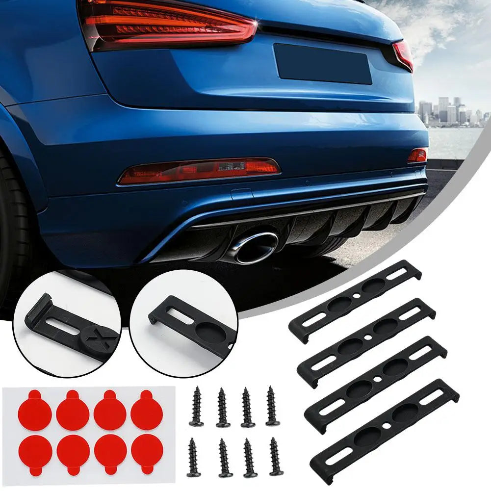 Frameless License Plate Mount 4PCS Weather-Proof Frameless Car Tag Frame For Front And Rear Car Tags