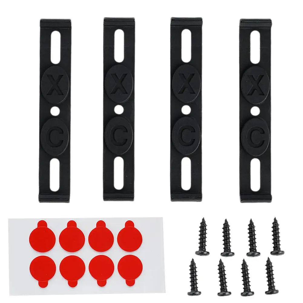 Frameless License Plate Mount 4PCS Weather-Proof Frameless Car Tag Frame For Front And Rear Car Tags